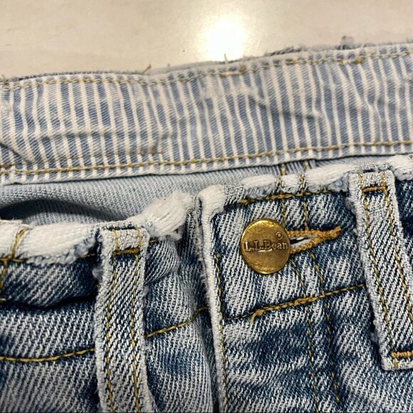 Vintage LL Bean High Waisted Jeans Sz 4P XS Light Denim Double L Comfort Waist - Picture 5 of 13